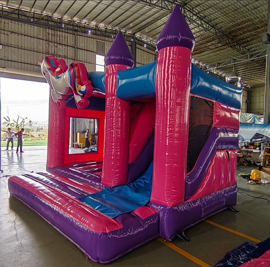 Château gonflable licorne avec toboggan – Image 4